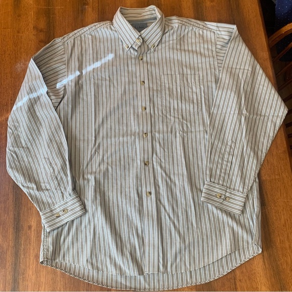 L.L. Bean Other - L.L. Bean Button Down Shirt Large Stripe Long sleeve Casual Business casual